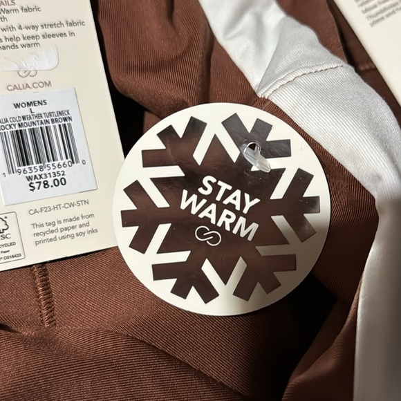 Calia Cold Weather running shirt. Women’s size Large - Picture 5 of 6